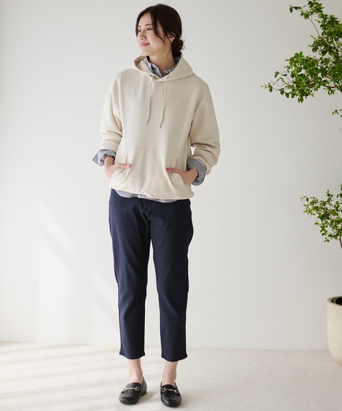 Arnold Palmer（アーノルドパーマー）の「ミラノリブ ポンチ シェア フーディ（パーカー・レディース・ブラック/アイボリー/ネイビー・XS/S/M/L/LL）」の21枚目の写真