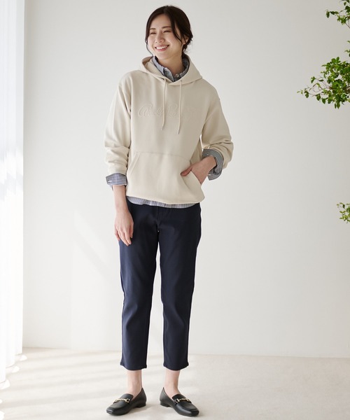 Arnold Palmer（アーノルドパーマー）の「ミラノリブ ポンチ シェア フーディ（パーカー・レディース・ブラック/アイボリー/ネイビー・XS/S/M/L/LL）」の20枚目の写真