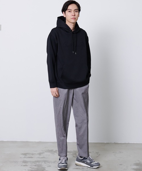 Arnold Palmer（アーノルドパーマー）の「ミラノリブ ポンチ シェア フーディ（パーカー・レディース・ブラック/アイボリー/ネイビー・XS/S/M/L/LL）」の9枚目の写真