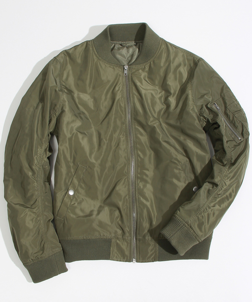 WEGO(ウィゴー)の「WEGO/MA-1(ミリタリージャケット・レディース・ブラック/グレー/グリーン/ネイビー/ワイン・FREE)」の8枚目の写真