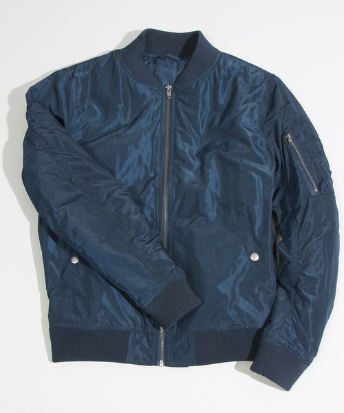 WEGO(ウィゴー)の「WEGO/MA-1(ミリタリージャケット・レディース・ブラック/グレー/グリーン/ネイビー/ワイン・FREE)」の9枚目の写真