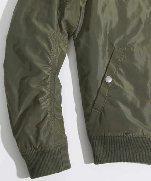 WEGO(ウィゴー)の「WEGO/MA-1(ミリタリージャケット・レディース・ブラック/グレー/グリーン/ネイビー/ワイン・FREE)」の14枚目の写真