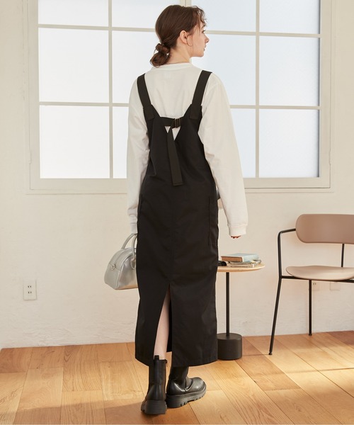 ANGIE（アンジー）の「フロントジップミリタリージャンパースカート（ジャンパースカート・レディース・ブラック/カーキ・FREE）」の15枚目の写真