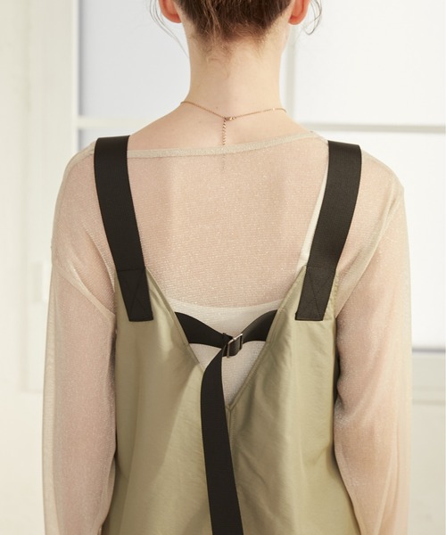 ANGIE（アンジー）の「フロントジップミリタリージャンパースカート（ジャンパースカート・レディース・ブラック/カーキ・FREE）」の6枚目の写真