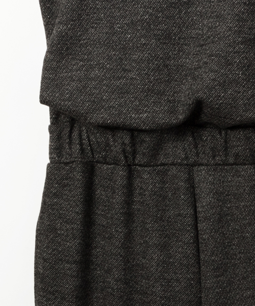 AMERICAN RAG CIE（アメリカンラグシー）の「AMERICAN RAG CIEアンゴラMIXニットジャージー×カルゼコンビネゾン/218-MUM-MN152K31（サロペット/オーバーオール・レディース・ブラック/ネイビー・FREE）」の15枚目の写真