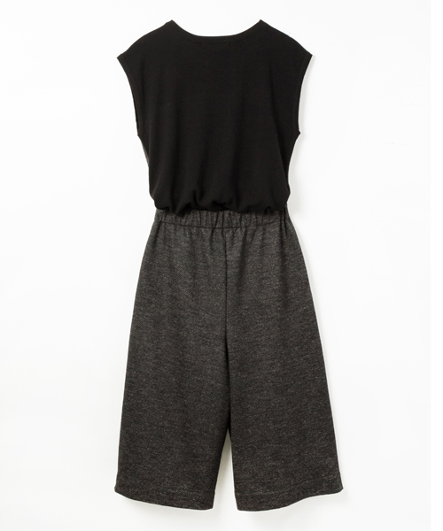 AMERICAN RAG CIE（アメリカンラグシー）の「AMERICAN RAG CIEアンゴラMIXニットジャージー×カルゼコンビネゾン/218-MUM-MN152K31（サロペット/オーバーオール・レディース・ブラック/ネイビー・FREE）」の17枚目の写真