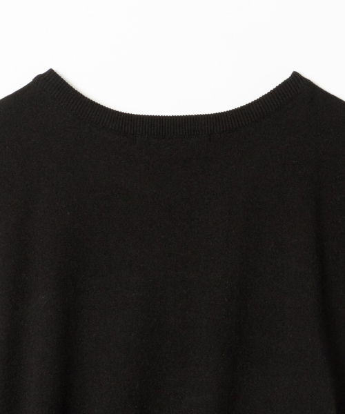 AMERICAN RAG CIE（アメリカンラグシー）の「AMERICAN RAG CIEアンゴラMIXニットジャージー×カルゼコンビネゾン/218-MUM-MN152K31（サロペット/オーバーオール・レディース・ブラック/ネイビー・FREE）」の8枚目の写真