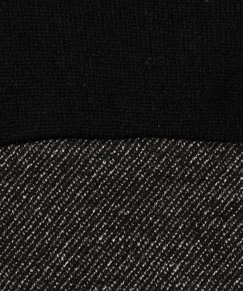 AMERICAN RAG CIE（アメリカンラグシー）の「AMERICAN RAG CIEアンゴラMIXニットジャージー×カルゼコンビネゾン/218-MUM-MN152K31（サロペット/オーバーオール・レディース・ブラック/ネイビー・FREE）」の10枚目の写真