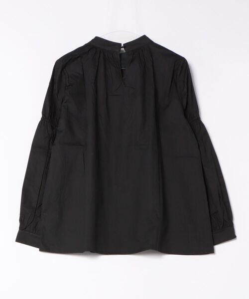 H.TOKYO(エイチトウキョウ)の「H.TOKYO × mimi / スタンドネック ギャザーブラウス(シャツ/ブラウス・レディース・ブラック/グリーン/ホワイト・FREE)」の4枚目の写真