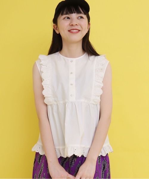 didizizi（ディディジジ）の「ネズミチーズレースブラウス（シャツ/ブラウス・レディース・ホワイト/ブラック/その他・FREE）」の10枚目の写真