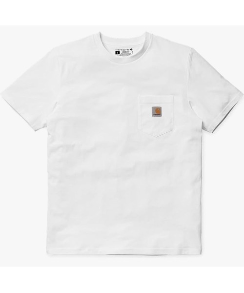 Carhartt(カーハート)の「カーハート 半袖ワーカーポケットクルーネックTシャツ CARHARTT WORKWEAR POCKET S/S T-SHIRT MIDWEIGHT K87(Tシャツ/カットソー・メンズ・ワイン/カーキ/ブラック/ピンク系/グリーン系/ホワイト/ライトグリーン系/杢グレー/ブルー系その他/ネイビー/ベージュ・LARGE/SMALL/X-LARGE/MEDIUM)」の12枚目の写真