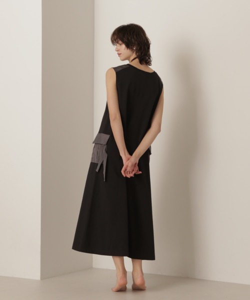 AVIREX（アヴィレックス）の「TANK POCKET ONE PIECE/タンクポケットワンピース（ワンピース・レディース・ブラック/ブルー/セージグリーン・MEDIUM/SMALL）」の6枚目の写真