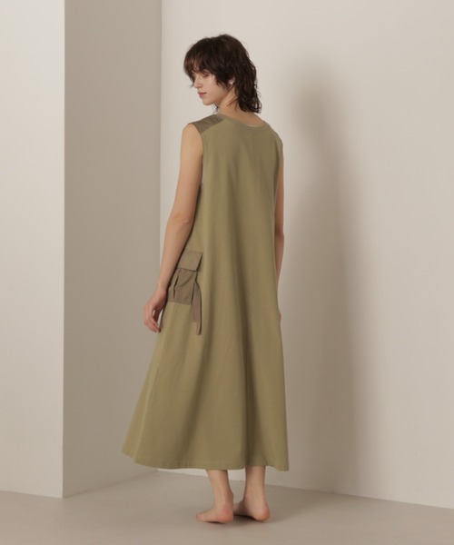 AVIREX（アヴィレックス）の「TANK POCKET ONE PIECE/タンクポケットワンピース（ワンピース・レディース・ブラック/ブルー/セージグリーン・MEDIUM/SMALL）」の14枚目の写真