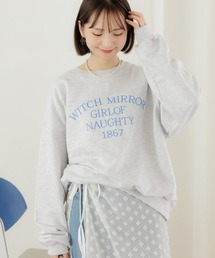 スウェット エンブロイダリー」に該当するトップス（グレー/灰色系