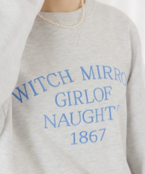 flower(フラワー)の「ルーズエンブロイダリースウェット(スウェット・レディース・グレー/ブルー・FREE)」の15枚目の写真