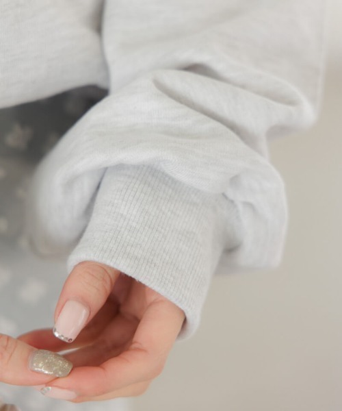 flower(フラワー)の「ルーズエンブロイダリースウェット(スウェット・レディース・グレー/ブルー・FREE)」の17枚目の写真