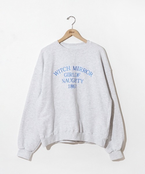 flower(フラワー)の「ルーズエンブロイダリースウェット(スウェット・レディース・グレー/ブルー・FREE)」の18枚目の写真