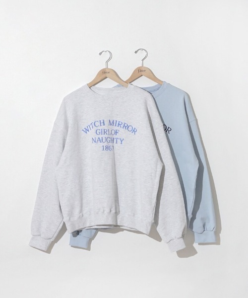 flower(フラワー)の「ルーズエンブロイダリースウェット(スウェット・レディース・グレー/ブルー・FREE)」の20枚目の写真