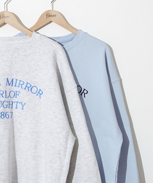 flower(フラワー)の「ルーズエンブロイダリースウェット(スウェット・レディース・グレー/ブルー・FREE)」の21枚目の写真