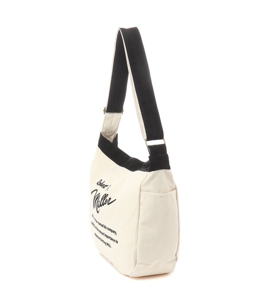 MILLER（ミラー）の「【MILLER×BAYFLOW】ニュースペーパーバッグ（ショルダーバッグ・メンズ・ブラック/ナチュラル・FREE）」の3枚目の写真
