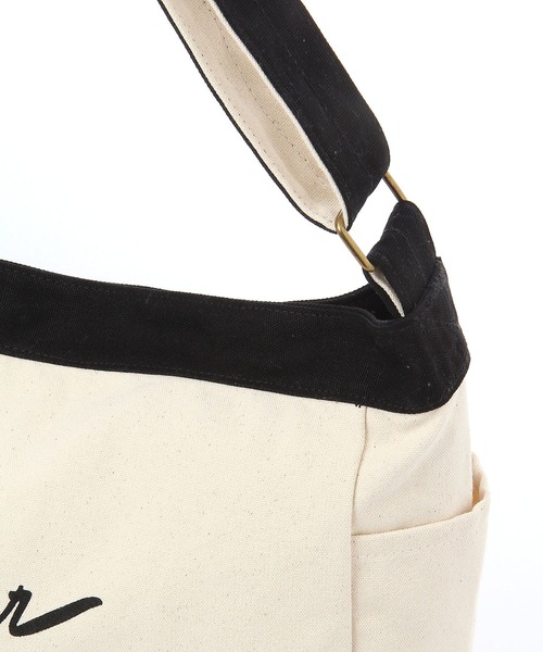 MILLER（ミラー）の「【MILLER×BAYFLOW】ニュースペーパーバッグ（ショルダーバッグ・メンズ・ブラック/ナチュラル・FREE）」の6枚目の写真