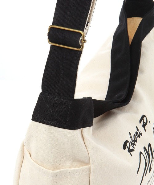 MILLER（ミラー）の「【MILLER×BAYFLOW】ニュースペーパーバッグ（ショルダーバッグ・メンズ・ブラック/ナチュラル・FREE）」の7枚目の写真