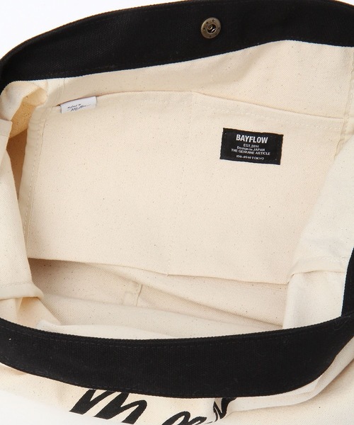 MILLER（ミラー）の「【MILLER×BAYFLOW】ニュースペーパーバッグ（ショルダーバッグ・メンズ・ブラック/ナチュラル・FREE）」の8枚目の写真