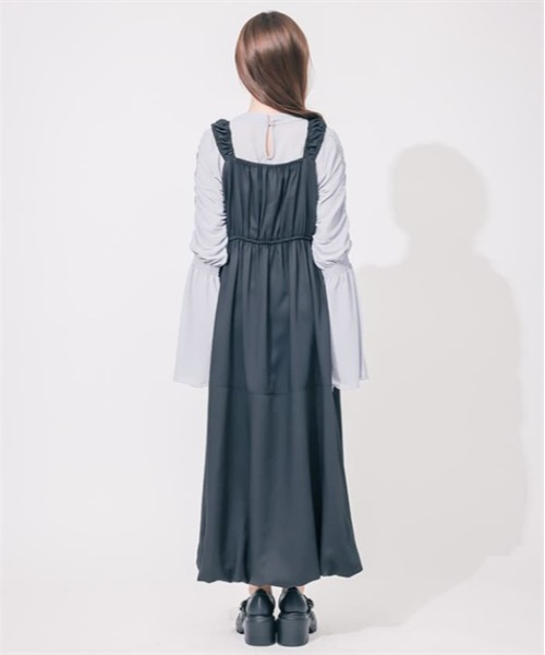 axes femme（アクシーズファム）の「バルーンジャンパースカート（ジャンパースカート・レディース・ベージュ/グレー/ブラック/インディゴブルー・FREE）」の19枚目の写真