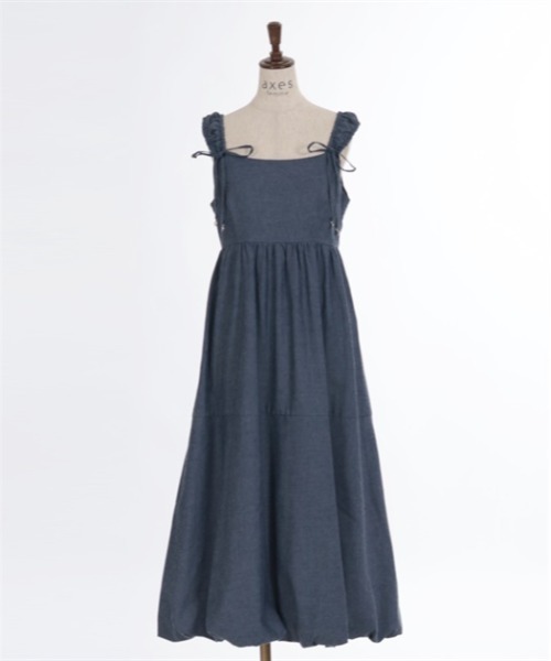 axes femme（アクシーズファム）の「バルーンジャンパースカート（ジャンパースカート・レディース・ベージュ/グレー/ブラック/インディゴブルー・FREE）」の9枚目の写真