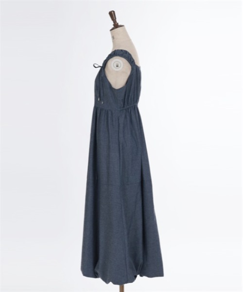 axes femme（アクシーズファム）の「バルーンジャンパースカート（ジャンパースカート・レディース・ベージュ/グレー/ブラック/インディゴブルー・FREE）」の10枚目の写真