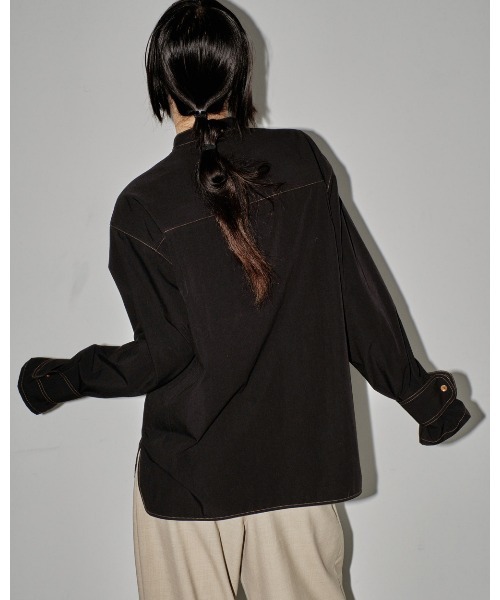 TODAYFUL（トゥデイフル）の「スタンドカラーコットンシャツ（シャツ