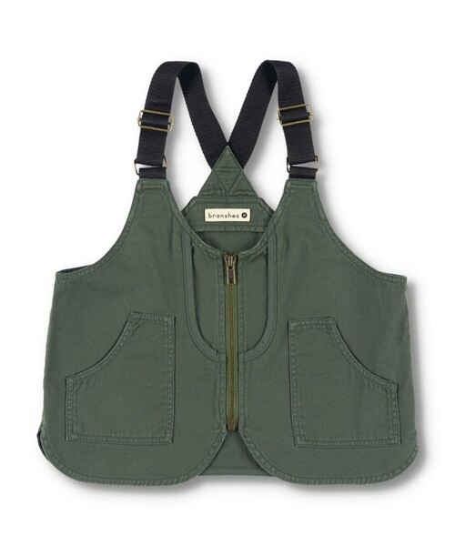 BRANSHES(ブランシェス)の「ツイルベスト(ベスト・キッズ・ブラック/カーキオリーブ・L/M/XL/S)」の3枚目の写真