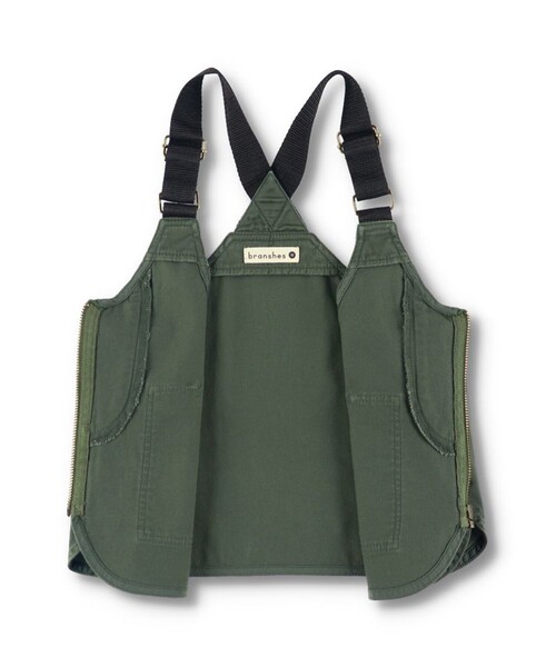 BRANSHES(ブランシェス)の「ツイルベスト(ベスト・キッズ・ブラック/カーキオリーブ・L/M/XL/S)」の5枚目の写真