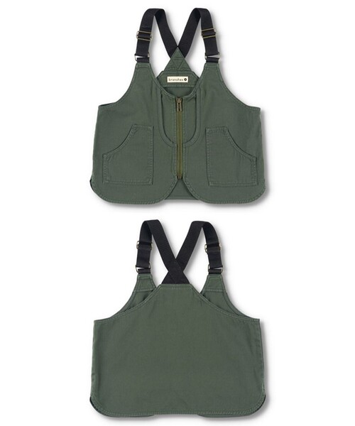 BRANSHES(ブランシェス)の「ツイルベスト(ベスト・キッズ・ブラック/カーキオリーブ・L/M/XL/S)」の12枚目の写真