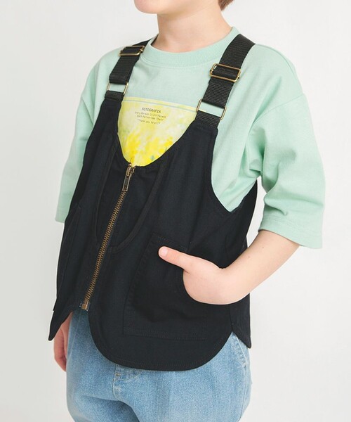 BRANSHES(ブランシェス)の「ツイルベスト(ベスト・キッズ・ブラック/カーキオリーブ・L/M/XL/S)」の16枚目の写真