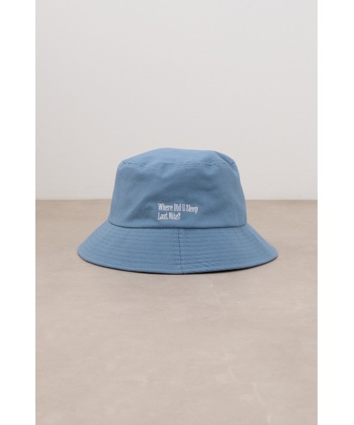 AZUL by moussy(アズールバイマウジー)の「ロゴ刺繍バケットハット(ハット・メンズ・オフホワイト/ブラック/ライトブルー・FREE)」の18枚目の写真