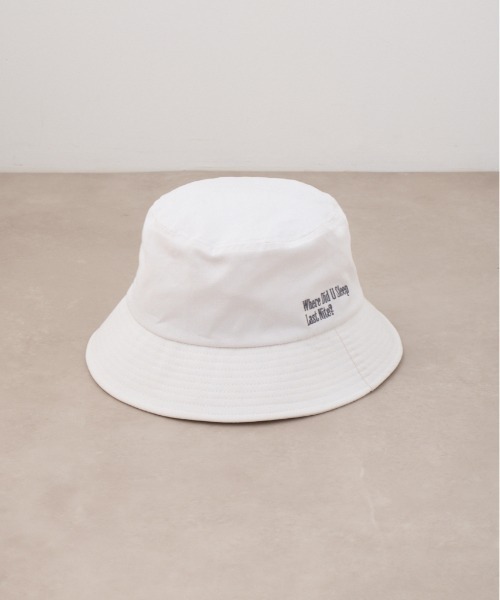 AZUL by moussy(アズールバイマウジー)の「ロゴ刺繍バケットハット(ハット・メンズ・オフホワイト/ブラック/ライトブルー・FREE)」の22枚目の写真
