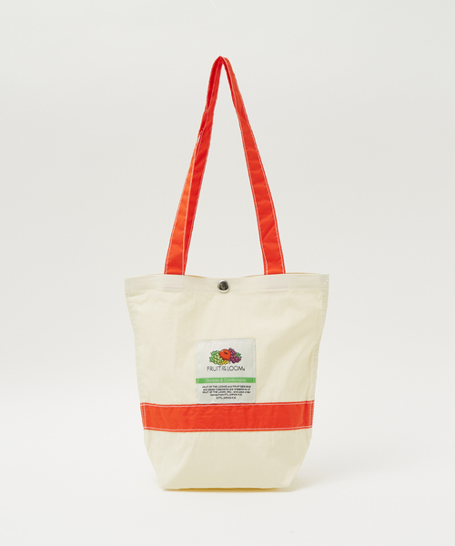 FRUIT OF THE LOOM（フルーツオブザルーム）の「【FRUIT OF THE LOOM】ナイロントートバッグ M / レトロ（トートバッグ・レディース・ブルー/アイボリー/チャコールグレー/ブラック・フリー）」の6枚目の写真