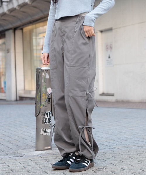 3.3 Field Trip (3.3フィールドトリップ)の「3.3 Field Trip/サイドリボンパンツ 2990141(その他パンツ・レディース・ベージュ/チャコール/ブラック/ブルー・MEDIUM/LARGE)」の8枚目の写真