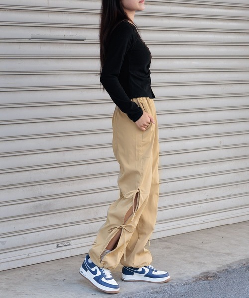 3.3 Field Trip (3.3フィールドトリップ)の「3.3 Field Trip/サイドリボンパンツ 2990141(その他パンツ・レディース・ベージュ/チャコール/ブラック/ブルー・MEDIUM/LARGE)」の15枚目の写真