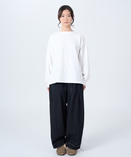 ROCOCO（ロココ）の「ビッグラフカットソー（Tシャツ/カットソー・レディース・ホワイト/ブラック/ライトベージュ・M～Ｌ）」の13枚目の写真