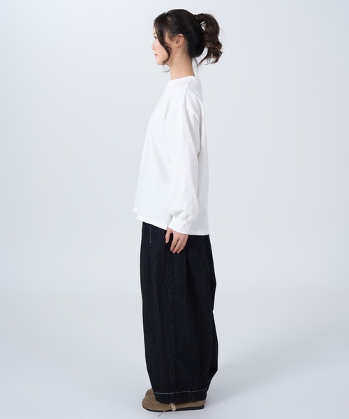 ROCOCO（ロココ）の「ビッグラフカットソー（Tシャツ/カットソー・レディース・ホワイト/ブラック/ライトベージュ・M～Ｌ）」の15枚目の写真