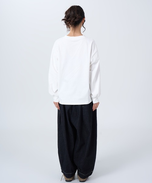 ROCOCO（ロココ）の「ビッグラフカットソー（Tシャツ/カットソー・レディース・ホワイト/ブラック/ライトベージュ・M～Ｌ）」の16枚目の写真