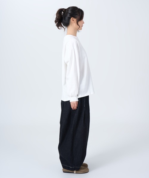 ROCOCO（ロココ）の「ビッグラフカットソー（Tシャツ/カットソー・レディース・ホワイト/ブラック/ライトベージュ・M～Ｌ）」の17枚目の写真