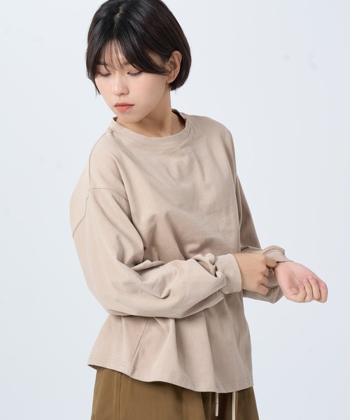 ROCOCO（ロココ）の「ビッグラフカットソー（Tシャツ/カットソー・レディース・ホワイト/ブラック/ライトベージュ・M～Ｌ）」の9枚目の写真