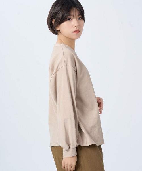 ROCOCO（ロココ）の「ビッグラフカットソー（Tシャツ/カットソー・レディース・ホワイト/ブラック/ライトベージュ・M～Ｌ）」の11枚目の写真
