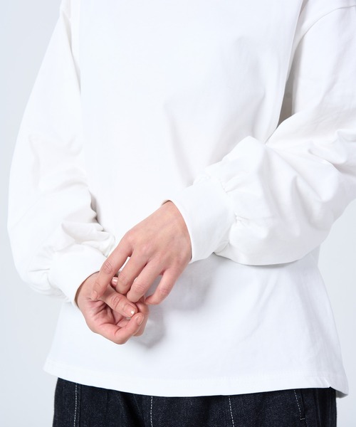 ROCOCO（ロココ）の「ビッグラフカットソー（Tシャツ/カットソー・レディース・ホワイト/ブラック/ライトベージュ・M～Ｌ）」の4枚目の写真