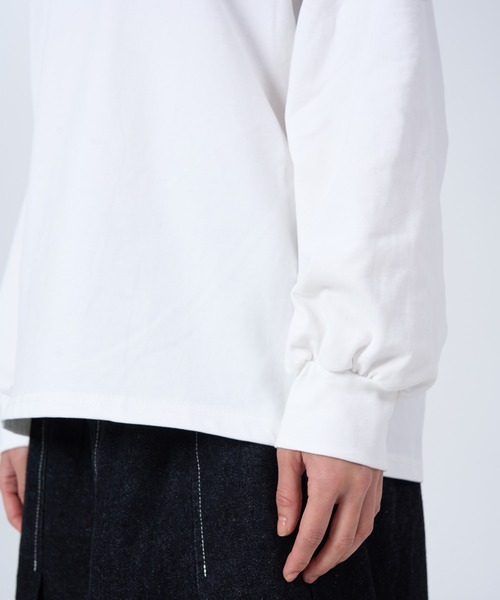 ROCOCO（ロココ）の「ビッグラフカットソー（Tシャツ/カットソー・レディース・ホワイト/ブラック/ライトベージュ・M～Ｌ）」の5枚目の写真