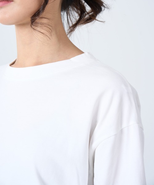 ROCOCO（ロココ）の「ビッグラフカットソー（Tシャツ/カットソー・レディース・ホワイト/ブラック/ライトベージュ・M～Ｌ）」の6枚目の写真