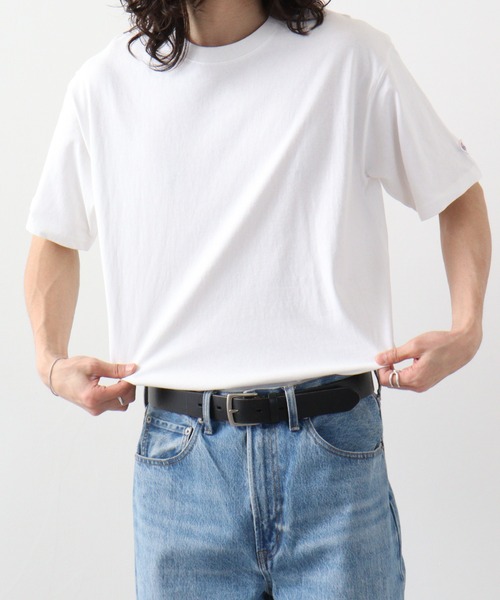 JEMORGAN(ジェーイーモーガン)の「JEMORGAN 天竺 ベーシック半袖T(Tシャツ/カットソー・メンズ・オフホワイト/ネイビー/ベージュ/カーキ/ブラック/杢グレー・L/M/S/XL)」の1枚目の写真
